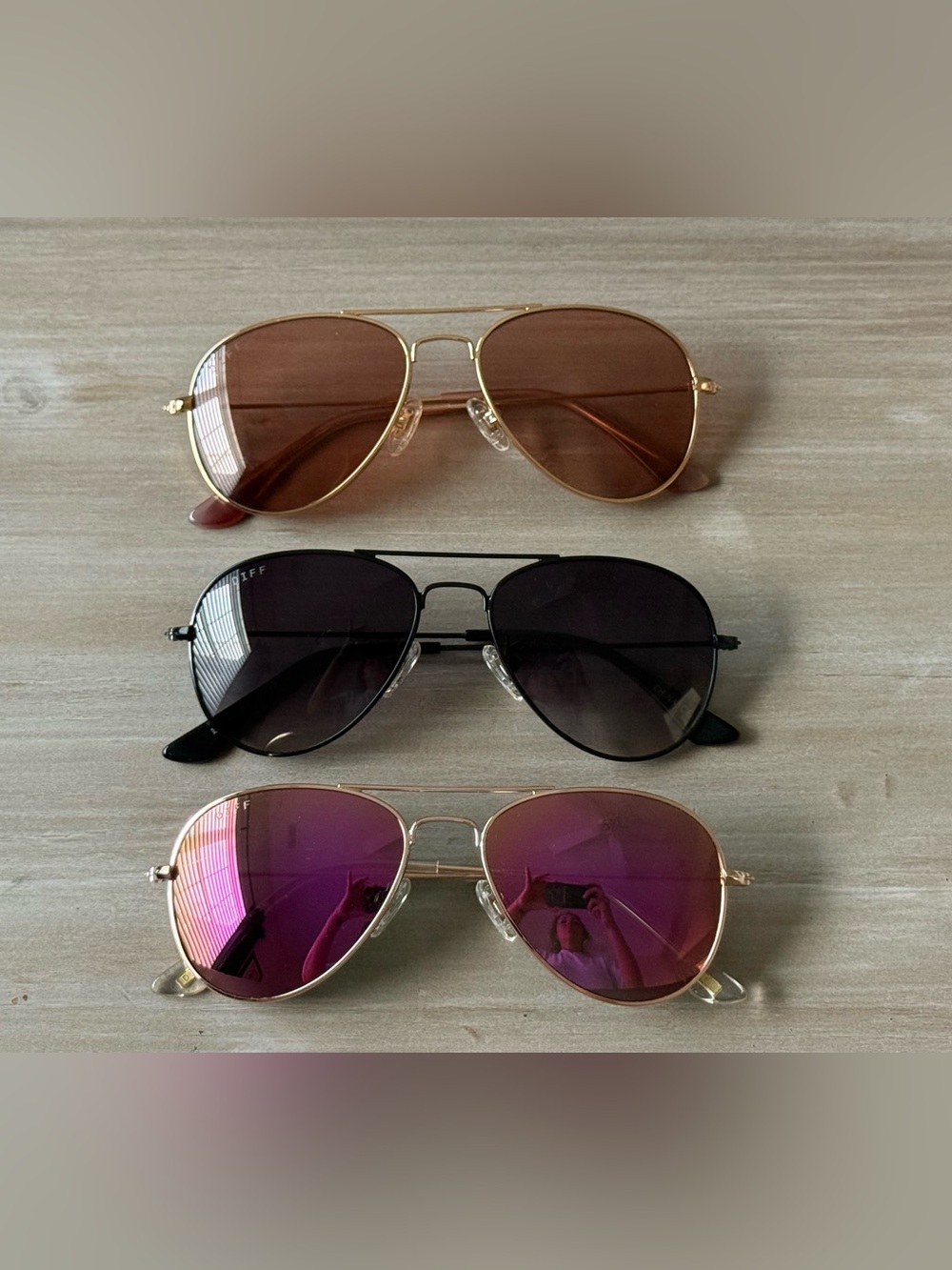 Diff eyewear lil Cruz sunglasses lot of 3 new